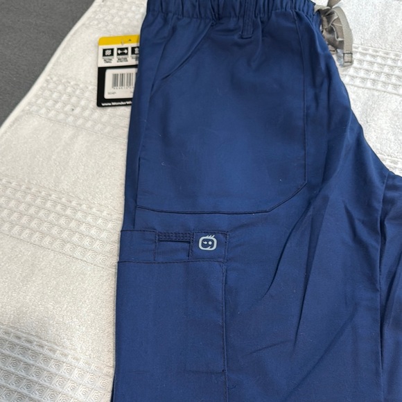 WonderWink Blue Joggers Relaxed Fit Track Pants - Picture 4 of 6
